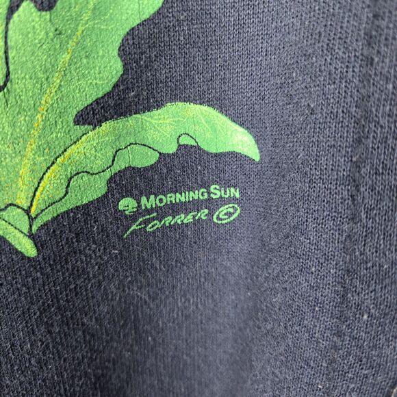 Vtg Coldwater Creek Morning Sun Dandelion Fleece Jacket Sz XL Blue Button Front - Picture 4 of 6